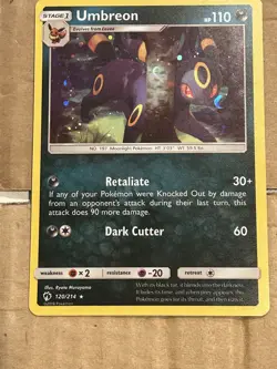 Umbreon 120/214 Blister Exclusive Cosmos Holo Pokemon Card English - Image 1