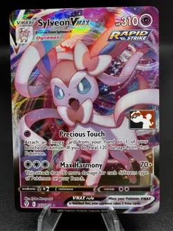 Pokemon TCG Sylveon VMAX 075/203 Play! Prize Pack Series 1 Stamp Promo - Image 1