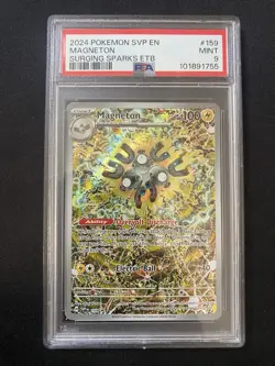 2024 Pokemon SVP EN-SV Black Star Promo Magneton #159 Surging Sparks Etb PSA 9 - Image 1