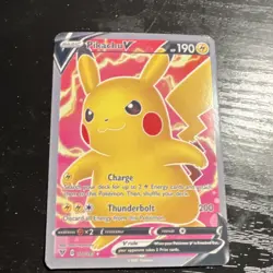 The Pokemon Company Pikachu V 170/185 Vivid Voltage Ultra Rare Full Art Holo - Image 1