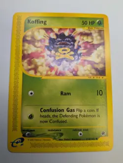 E-Reader Koffing 114/165 Expedition Hajime Kusajima Pokemon TCG Card - Image 1