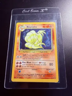 Ninetales - 12/102- 99’ Pokemon Base Set Holo Rare! Mint! - Image 1