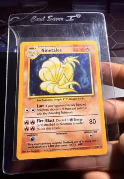 Ninetales - 12/102- 99’ Pokemon Base Set Holo Rare! Mint! - Image 3