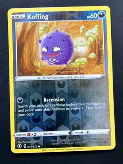 Koffing 041/072 Common Shining Fates Pokemon Reverse Holo NM/M - Image 1