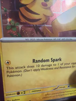 Pikachu - (Cosmo Holo) Pokemon day 051/162Lot of 3 W/several Swirls And Orbs 🍥 - Image 4