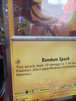 Pikachu - (Cosmo Holo) Pokemon day 051/162Lot of 3 W/several Swirls And Orbs 🍥 - Image 5