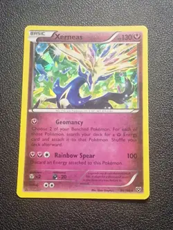 Pokemon TCG Xerneas 96/146 NM Cracked Ice Holo Lightly Played - Image 1