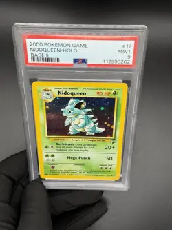 2000 Pokemon Nidoqueen Holo 12/130 Base Set 2 PSA 9 – Wizards of the Coast - Image 3