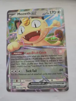 Meowth EX 62/88 Pokemon Perfect Order - NM - Image 1