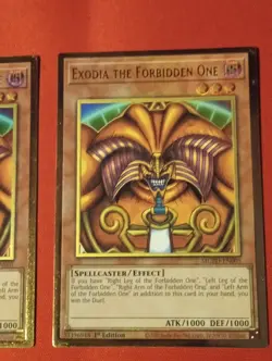 1x Yugioh Exodia the Forbidden One MGED-EN005 1st Ed VLP Two Available - Image 2