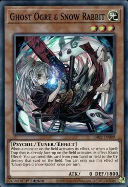 Ghost Ogre & Snow Rabbit RA02-EN009 Super Rare 1st Edition YuGiOh Card - Image 1