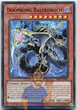 Doomking Balerdroch SR07-EN001 Ultra Rare 1st Edition Near Mint Yugioh - Image 1