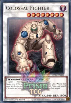 1st ed Colossal Fighter rare VASM-EN054 Yugioh - Image 1