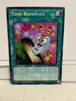 Toon Bookmark Secret Rare BLCR-EN067 LP 1st Ed Yu-Gi-Oh! - Image 1