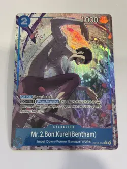 Mr.2.Bon.Kurei(Bentham) Alternate Art OP16-055 The Time of Battle Foil One Piece - Image 1