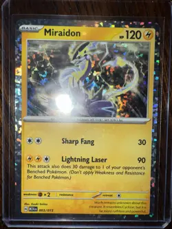 2025 McDonalds Promo Pokemon Dragon Discovery Holo 003/015 Miraidon - Image 1