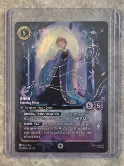 2026 DISNEY LORCANA EN 11-WINTERSPELL ENCHANTED ANNA - SOOTHING SISTER 227/204 - Image 1