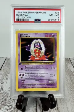 1999 POKEMON GERMAN 31 ROSSANA 1ST EDITION PSA 8 - Image 1