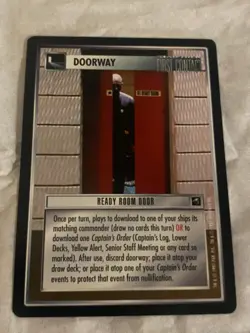 Star Trek CCG 1E FC READY ROOM DOOR Card NEVER PLAYED - Image 1