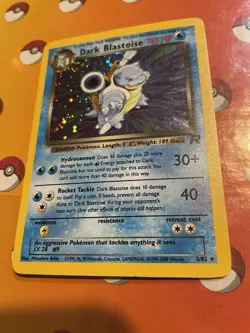 Pokemon Dark Blastoise 3/82 Team Rocket Holo Rare 70 HP English TCG Card - Image 3