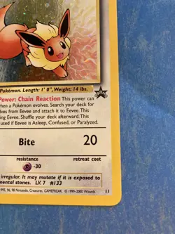 Rare Pokemon Eevee TCG Promo Card #11 Black Star Promo - Holo - Image 4
