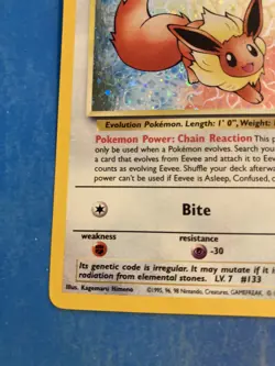 Rare Pokemon Eevee TCG Promo Card #11 Black Star Promo - Holo - Image 5