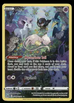 Pokemon Cards Mew GG10/GG70 Crown Zenith Galarian Gallery Holo LP - Image 1