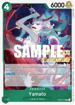 Yamato (Judge) [One Piece Promotion Cards] Foil Near Mint - Image 1
