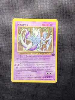 Mewtwo Black Star Promo Non-Holo 2000 Vintage Pokemon Card WOTC HP - Image 1