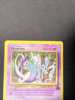 Mewtwo Black Star Promo Non-Holo 2000 Vintage Pokemon Card WOTC HP - Image 2