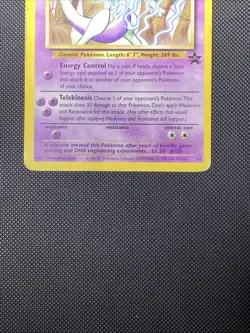 Mewtwo Black Star Promo Non-Holo 2000 Vintage Pokemon Card WOTC HP - Image 3