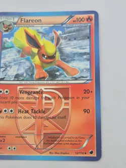 Flareon 12/116 Non-Holo Plasma Freeze Pokemon Card Mp - Image 3