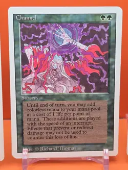🟢🟢🟢 (4) 1994 MAGIC The Gathering CHANNEL REVISED 3RD EDITION PLAYED 🟢🟢🟢4 - Image 4