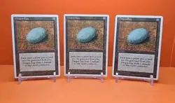 🟤🟤🟤 (3) 1995 Magic The Gathering DINGUS EGG 4TH EDITION PLAYED 🟤🟤🟤 - Image 1