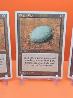 🟤🟤🟤 (3) 1995 Magic The Gathering DINGUS EGG 4TH EDITION PLAYED 🟤🟤🟤 - Image 3
