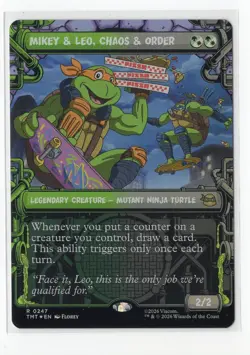 MTG | TMNT - Mikey & Leo, Chaos & Order #0247 R SEWER FRAME SHOWCASE Foil MINT - Image 1