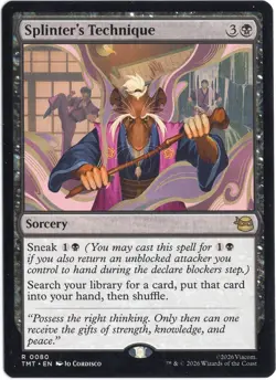 MTG TMNT - Splinter's Technique #0080 NM Regular Rare - Ninja Turtles - Magic - Image 1
