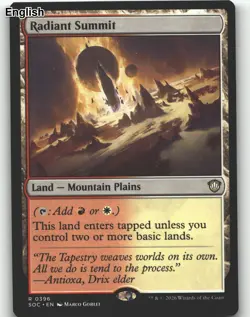 Radiant Summit [SOC - 396] Commander: Secrets of Strixhaven - Image 1