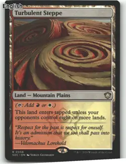 Turbulent Steppe [SOC - 58] Commander: Secrets of Strixhaven - Image 1