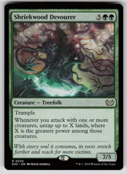 Shriekwood Devourer Rare Commander: Duskmourn: House of Horror 35 MTG NM 2024 - Image 1