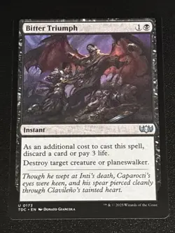 MTG Commander: Tarkir: Dragonstorm Bitter Triumph 0173 - Image 1