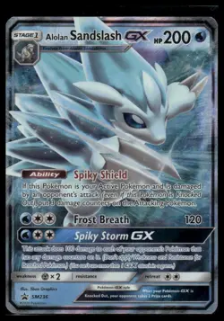 Alolan Sandslash GX SM Promos SM236 NM Pokemon TCG - Image 1