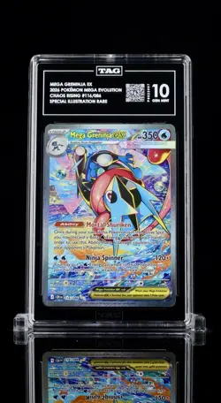 TAG 10 Mega Greninja EX 116/086 Chaos Rising Special Illustration Rare Holo - Image 1