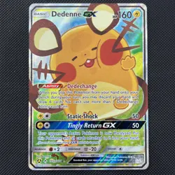 Pokemon TCG - Dedenne GX Unbroken Bonds Holo Full Art Ultra Rare 195a/214 - Image 1