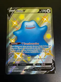 Ditto V Shining Fates Shiny Vault Shiny Holo Rare SV118/SV122 - Image 1