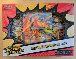 Pokemon TCG Mega Evolution: Ascended Heroes Mega Emboar EX Box Promo Booster - Image 1