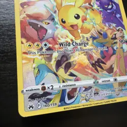 Pokemon TCG SWSH: Crown Zenith Pikachu 160/159 Secret Rare Full Art Holo EN - Image 2