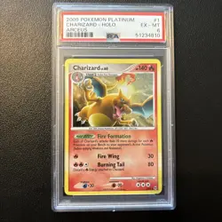 2009 POKEMON PLATINUM ARCEUS #1 CHARIZARD-HOLO PSA 6 - Image 1