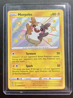 MORPEKO SV044/SV122 RARE SHINY SHINING FATES SHINY VAULT POKEMON NM Pack Fresh - Image 1