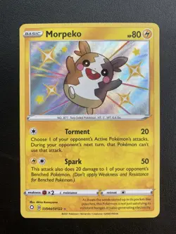 MORPEKO SV044/SV122 RARE SHINY SHINING FATES SHINY VAULT POKEMON NM Pack Fresh - Image 3